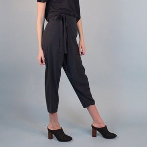 Raw silk sarong pants